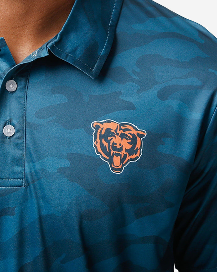 Chicago Bears Color Camo Polyester Polo FOCO - FOCO.com