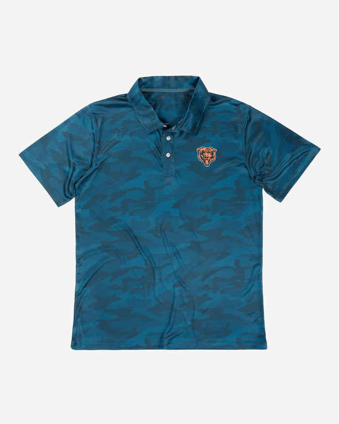 Chicago Bears Color Camo Polyester Polo FOCO - FOCO.com