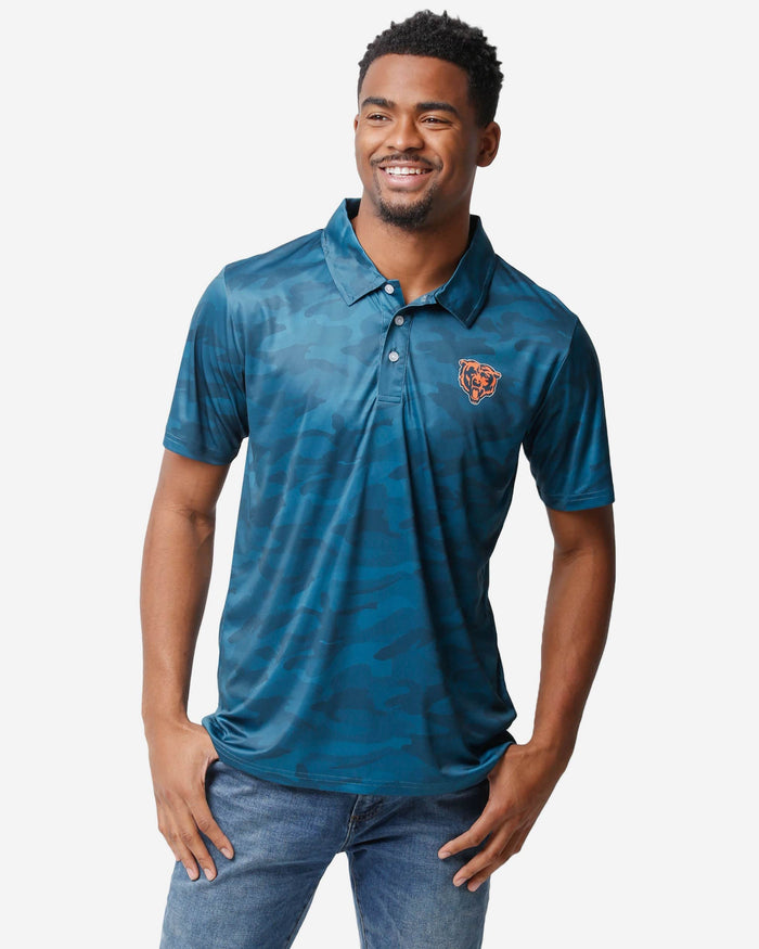 Chicago Bears Color Camo Polyester Polo FOCO S - FOCO.com