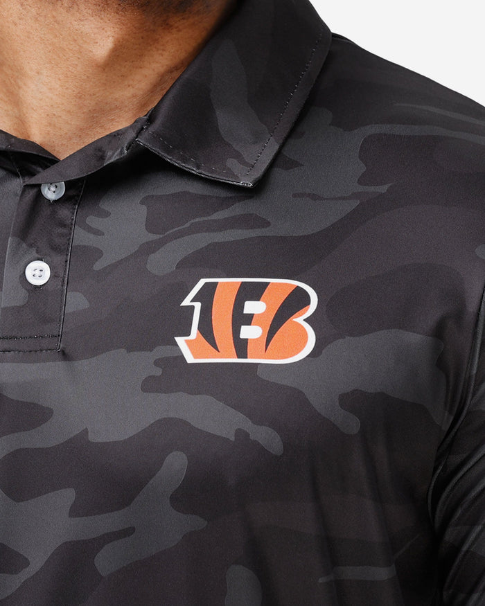 Cincinnati Bengals Color Camo Polyester Polo FOCO - FOCO.com