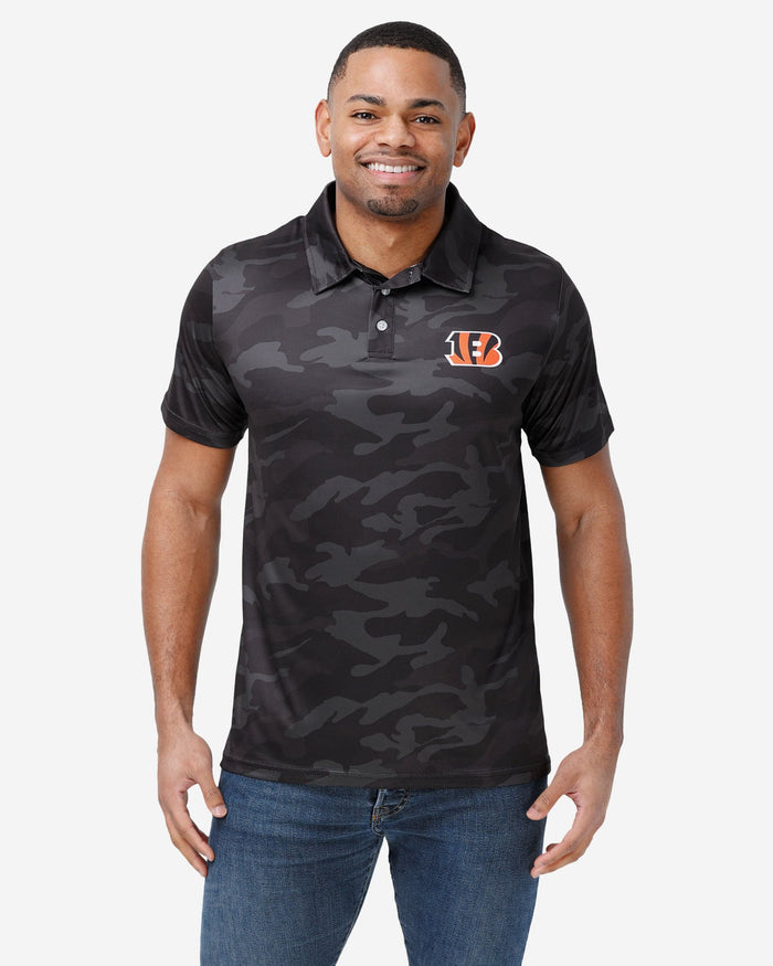 Cincinnati Bengals Color Camo Polyester Polo FOCO S - FOCO.com