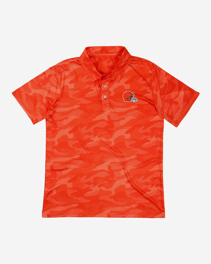 Cleveland Browns Color Camo Polyester Polo FOCO - FOCO.com