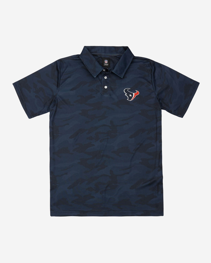 Houston Texans Color Camo Polyester Polo FOCO - FOCO.com