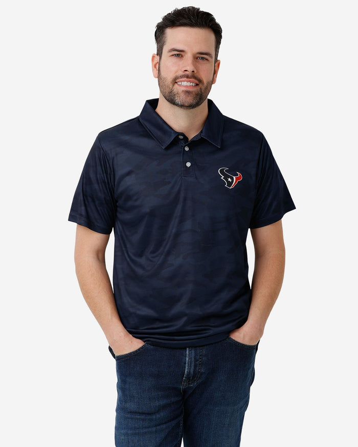 Houston Texans Color Camo Polyester Polo FOCO S - FOCO.com