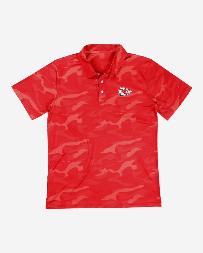 Kansas City Chiefs Color Camo Polyester Polo FOCO - FOCO.com