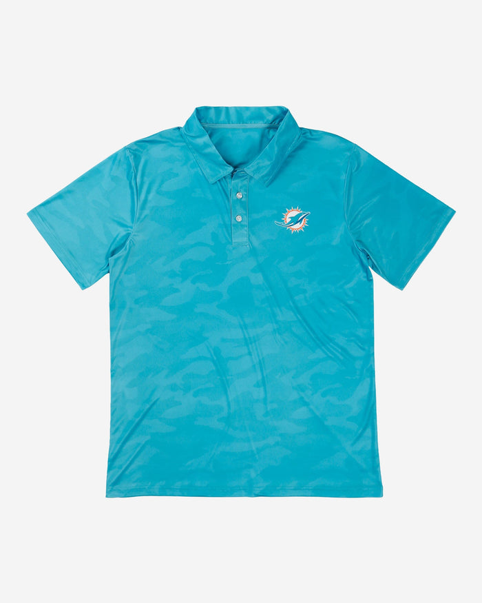 Miami Dolphins Color Camo Polyester Polo FOCO - FOCO.com