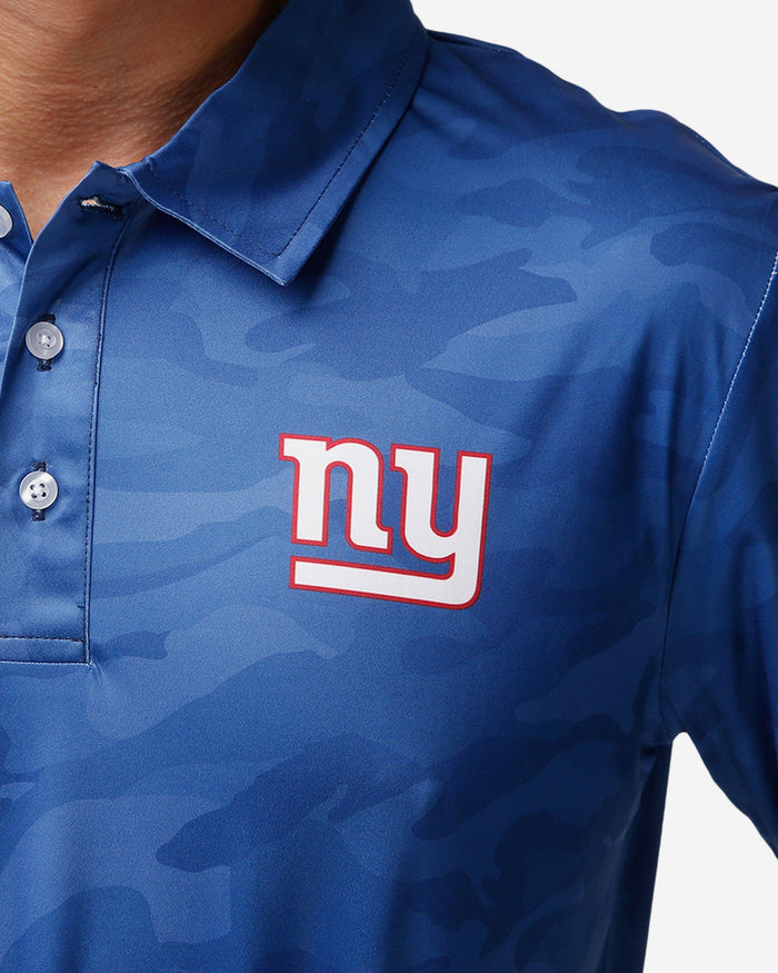 New York Giants Color Camo Polyester Polo FOCO - FOCO.com