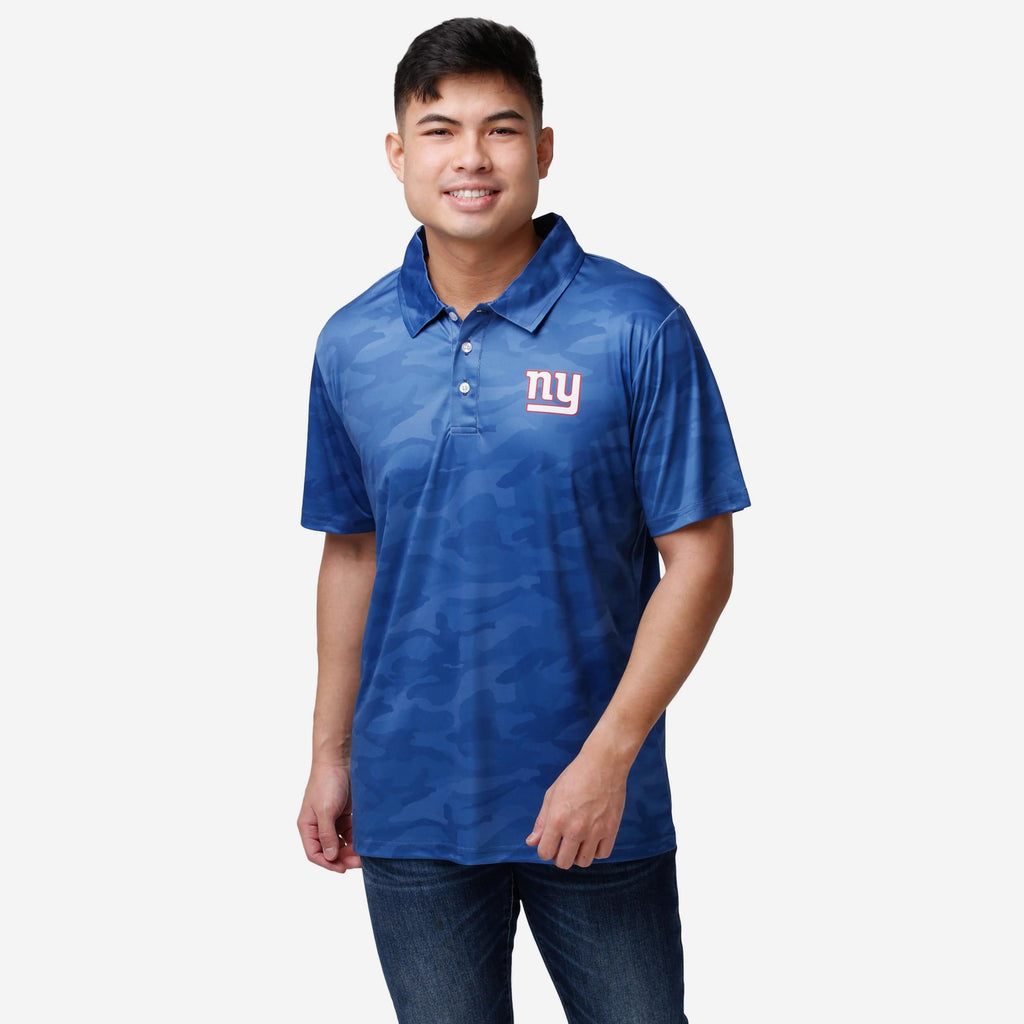 New York Giants Color Camo Polyester Polo FOCO S - FOCO.com