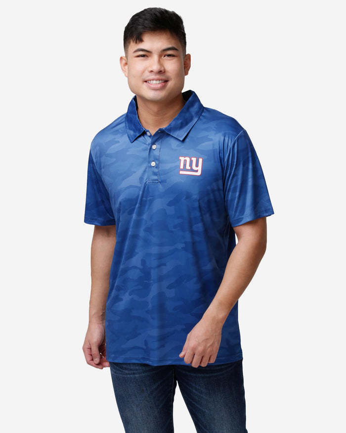 New York Giants Color Camo Polyester Polo FOCO S - FOCO.com