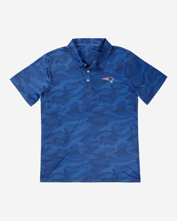 New England Patriots Color Camo Polyester Polo FOCO - FOCO.com