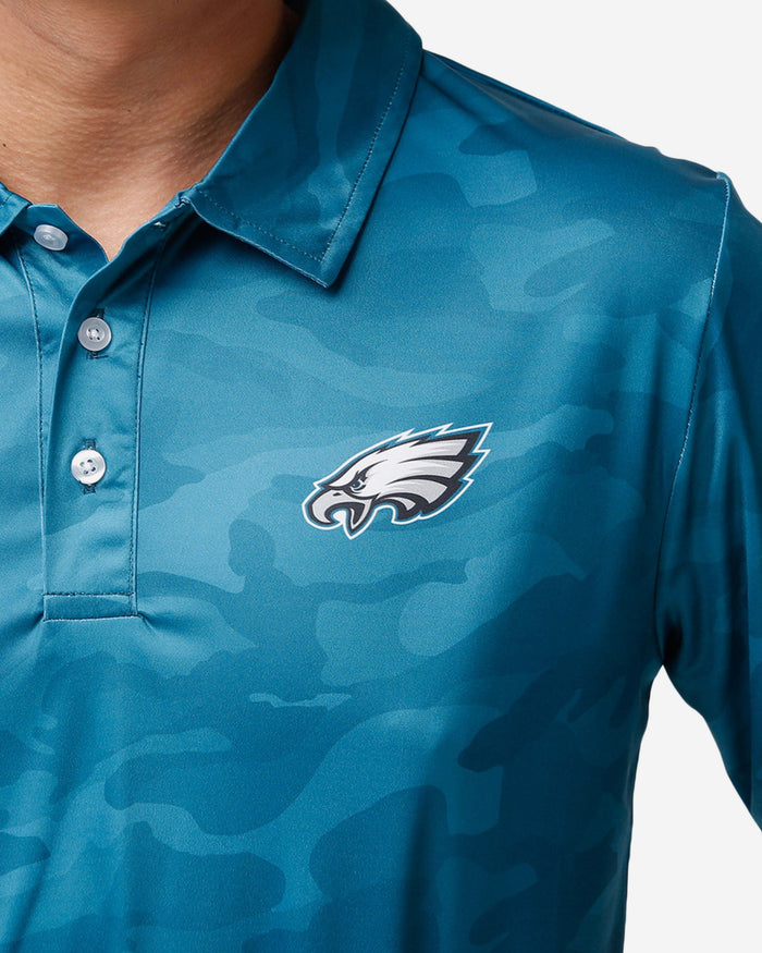 Philadelphia Eagles Color Camo Polyester Polo FOCO - FOCO.com