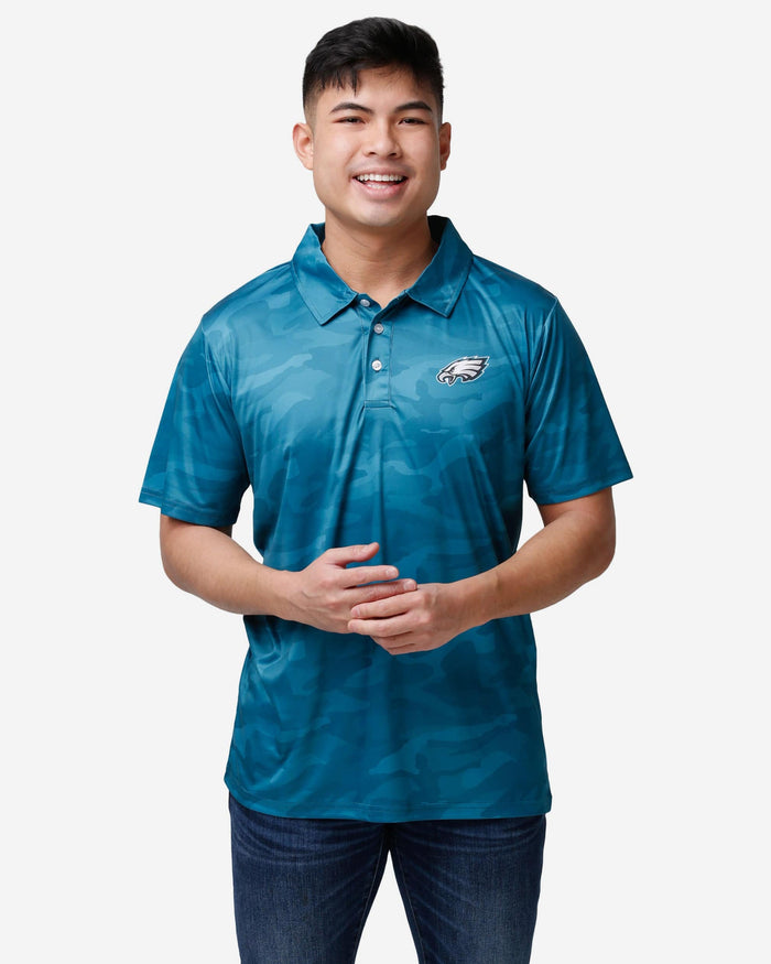 Philadelphia Eagles Color Camo Polyester Polo FOCO S - FOCO.com