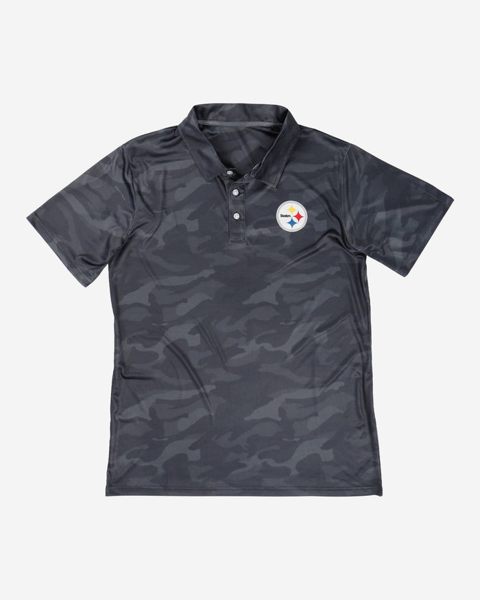 Pittsburgh Steelers Color Camo Polyester Polo FOCO - FOCO.com