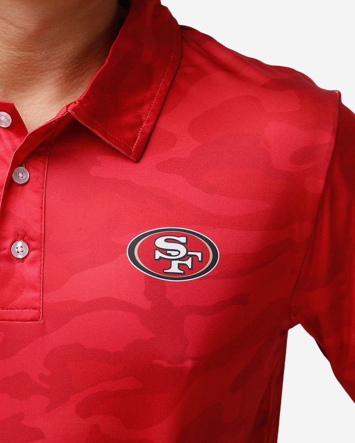 San Francisco 49ers Color Camo Polyester Polo FOCO - FOCO.com