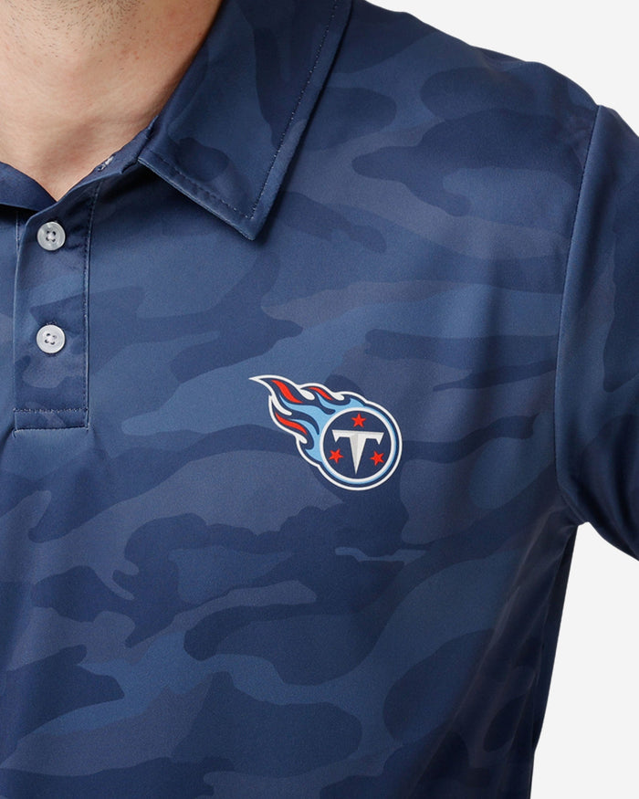 Tennessee Titans Color Camo Polyester Polo FOCO - FOCO.com