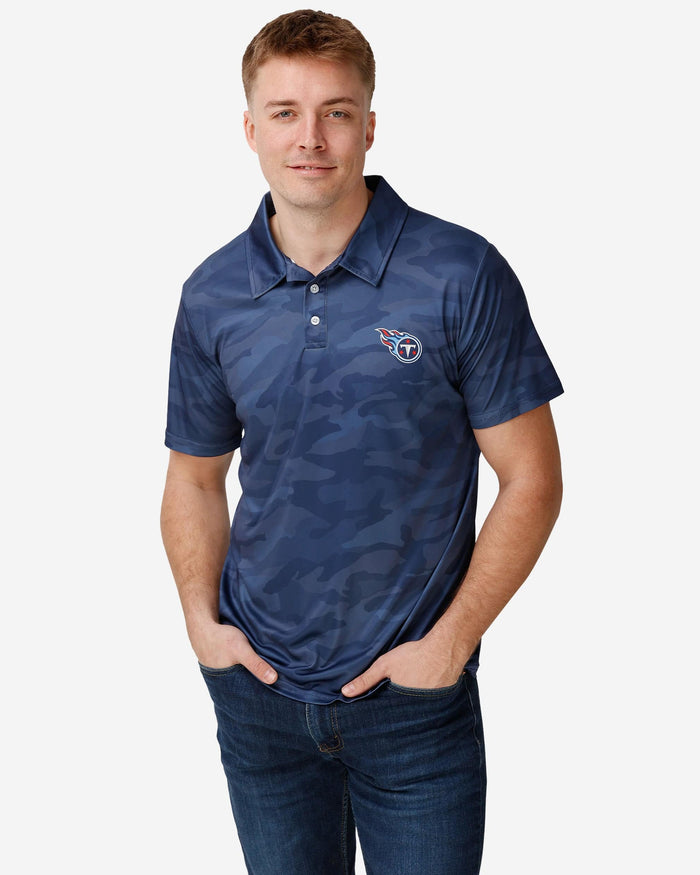 Tennessee Titans Color Camo Polyester Polo FOCO S - FOCO.com