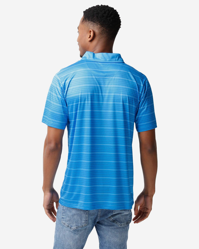 Carolina Panthers Striped Polyester Polo FOCO - FOCO.com