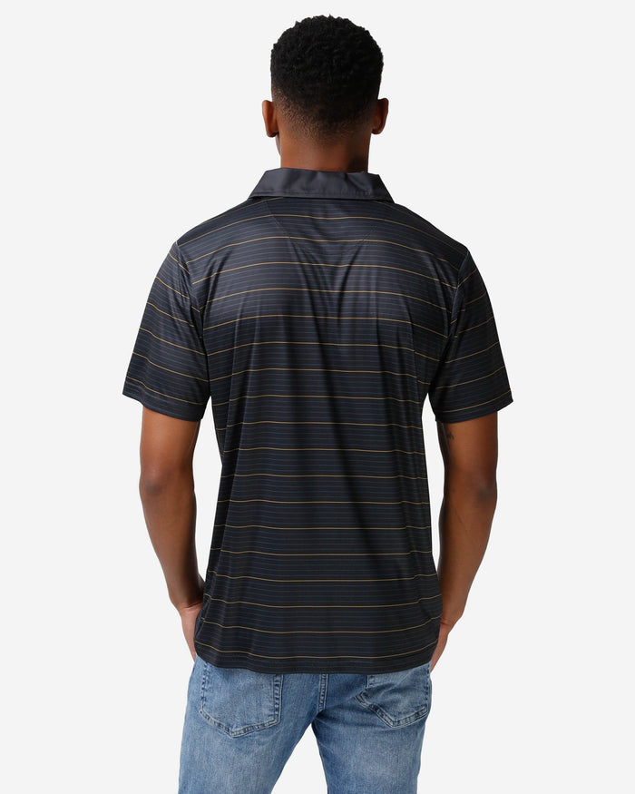 Jacksonville Jaguars Striped Polyester Polo FOCO - FOCO.com