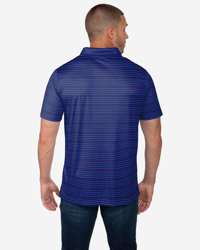 New York Giants Striped Polyester Polo FOCO - FOCO.com