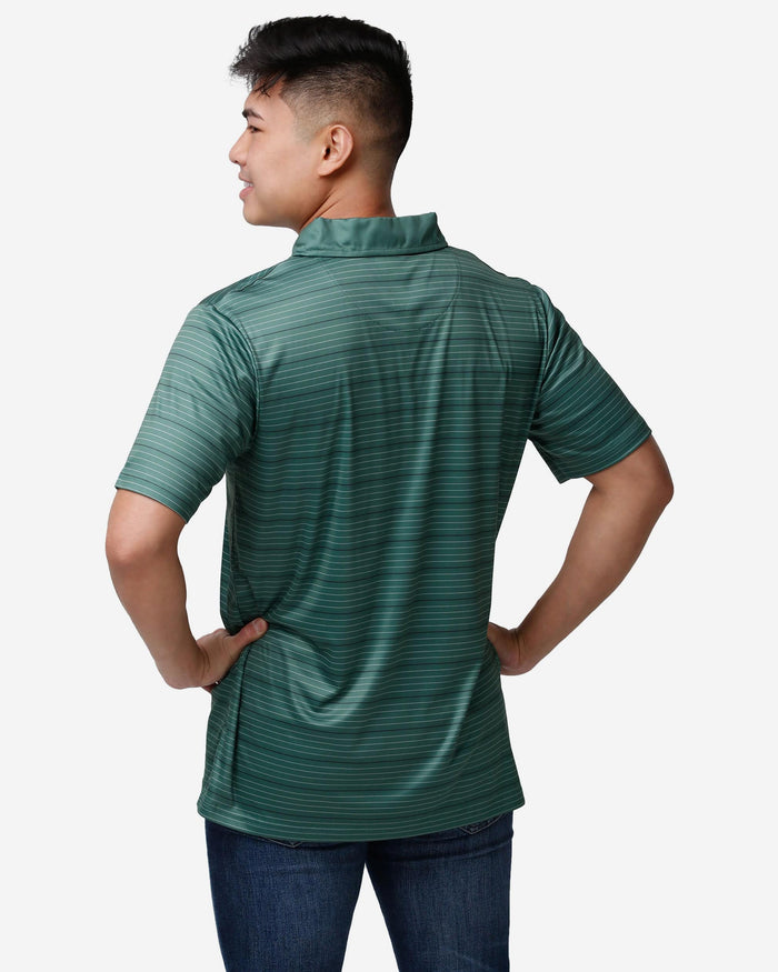 New York Jets Striped Polyester Polo FOCO - FOCO.com