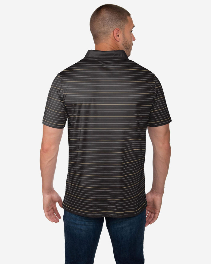 New Orleans Saints Striped Polyester Polo FOCO - FOCO.com