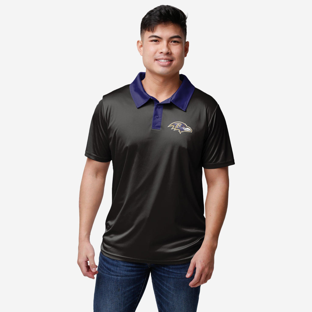 Baltimore Ravens Nightcap Polyester Polo FOCO S - FOCO.com