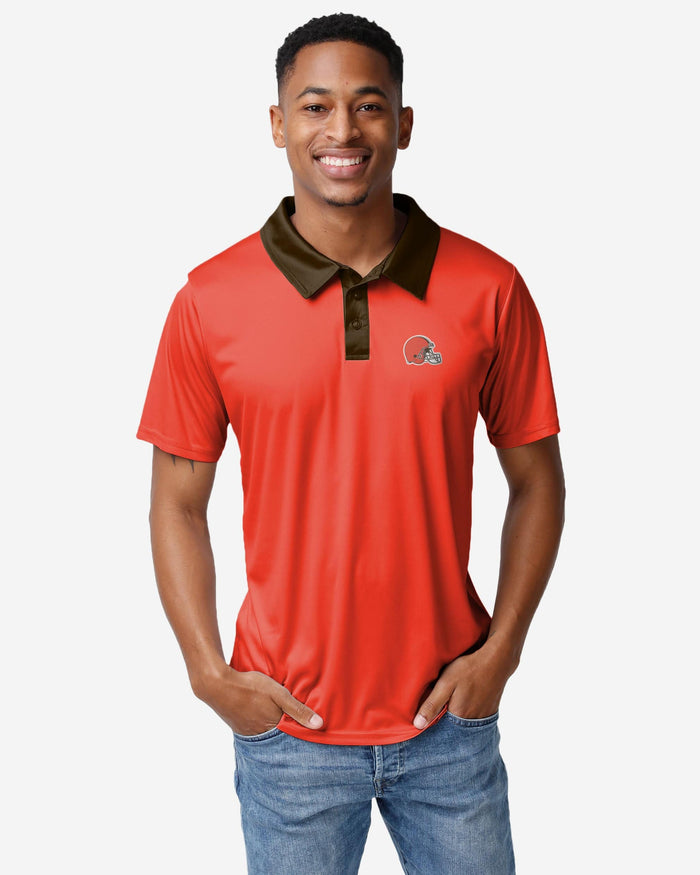 Cleveland Browns Nightcap Polyester Polo FOCO S - FOCO.com