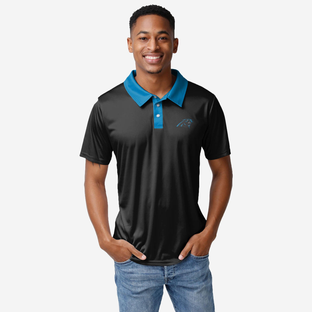 Carolina Panthers Nightcap Polyester Polo FOCO S - FOCO.com