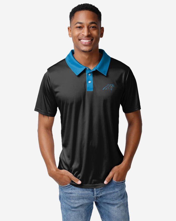 Carolina Panthers Nightcap Polyester Polo FOCO S - FOCO.com