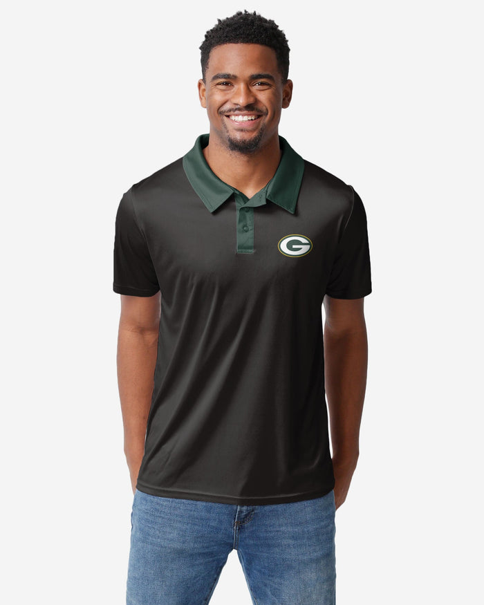 Green Bay Packers Nightcap Polyester Polo FOCO S - FOCO.com