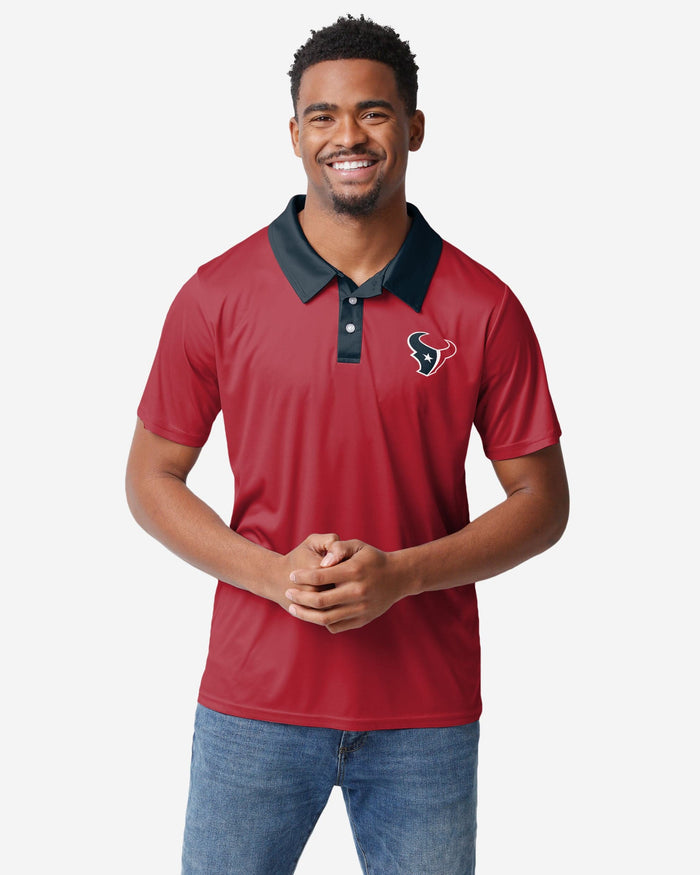 Houston Texans Nightcap Polyester Polo FOCO S - FOCO.com