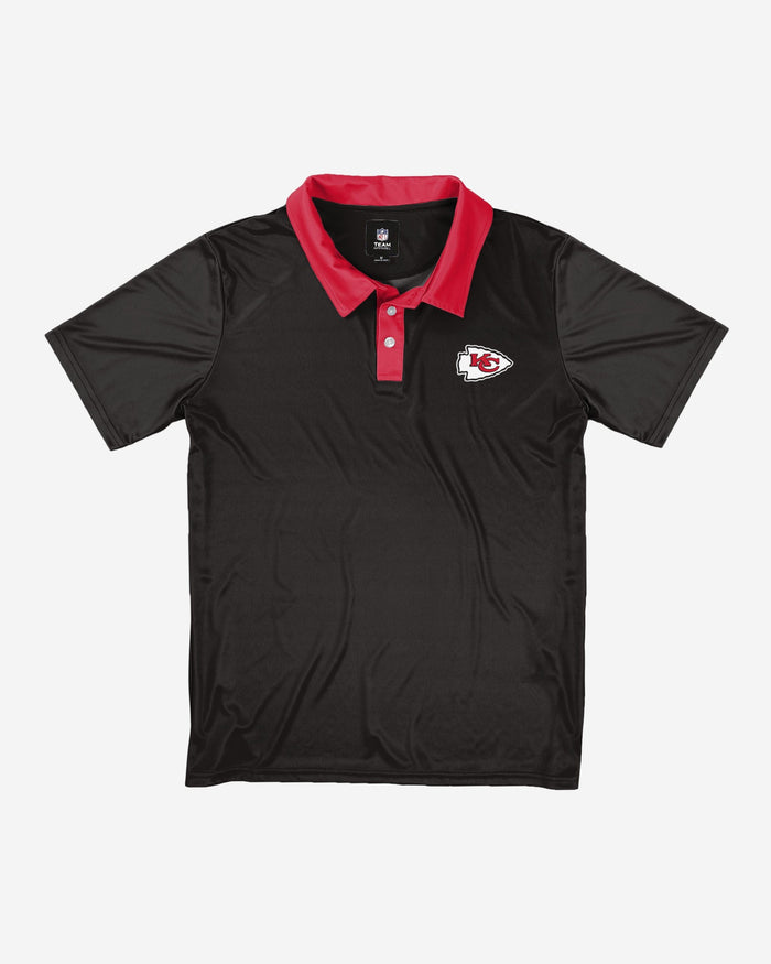 Kansas City Chiefs Nightcap Polyester Polo FOCO - FOCO.com