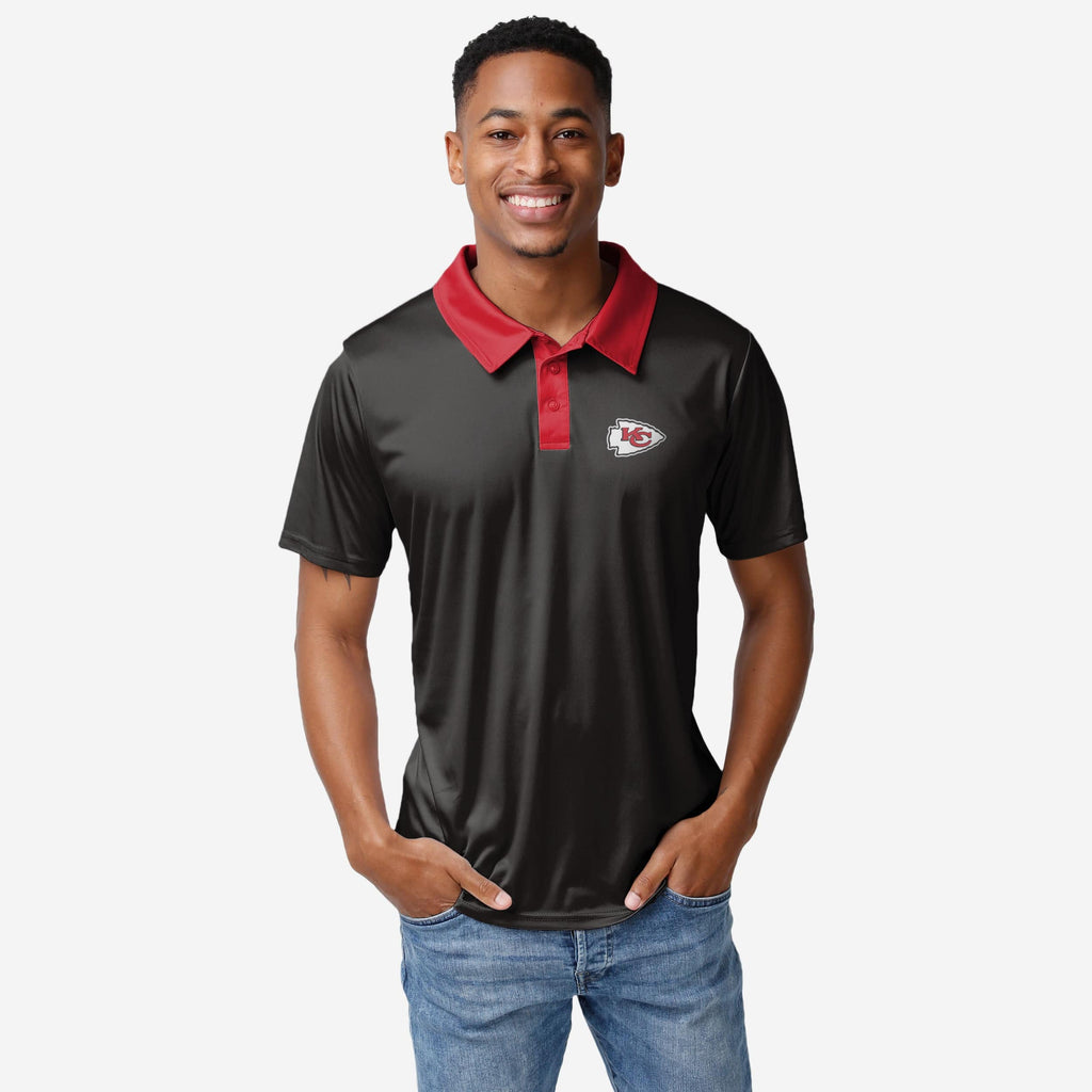 Kansas City Chiefs Nightcap Polyester Polo FOCO S - FOCO.com