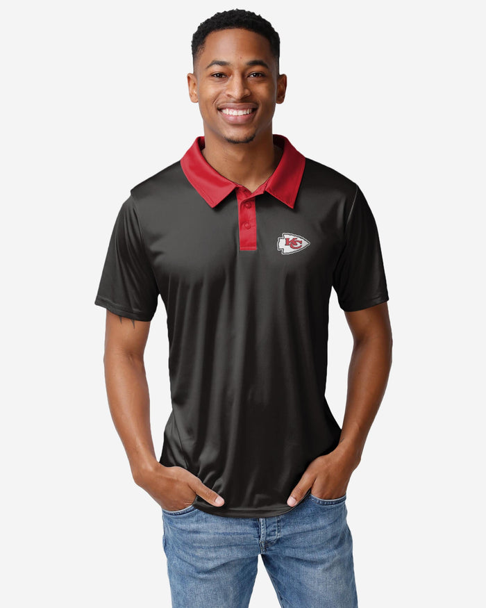 Kansas City Chiefs Nightcap Polyester Polo FOCO S - FOCO.com