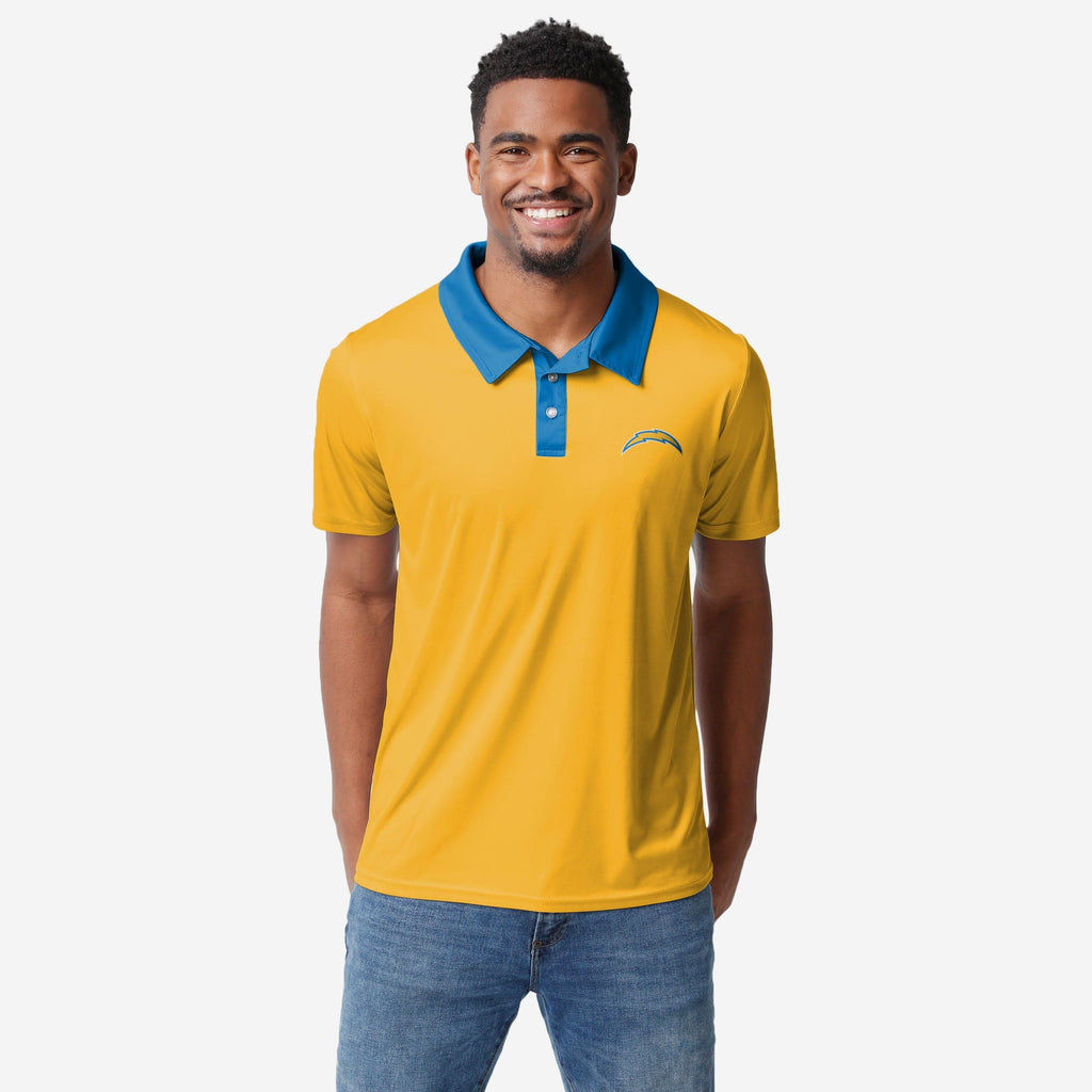 Los Angeles Chargers Nightcap Polyester Polo FOCO S - FOCO.com