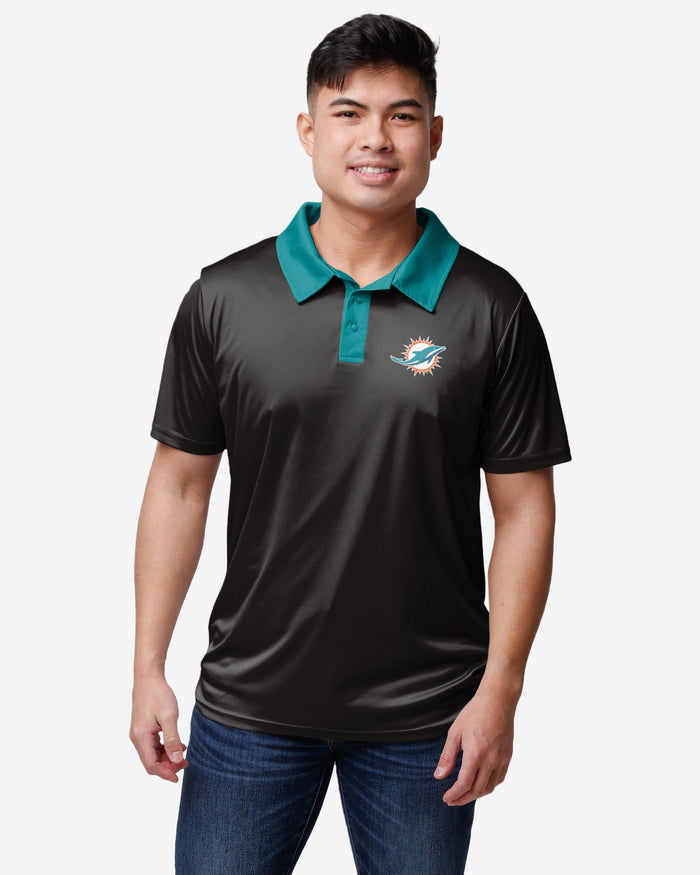 Miami Dolphins Nightcap Polyester Polo FOCO S - FOCO.com