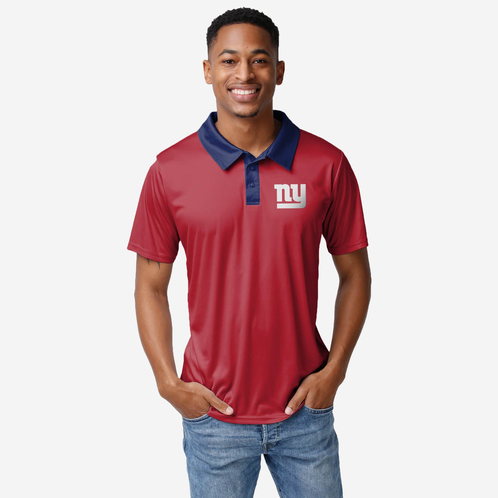 New York Giants Nightcap Polyester Polo FOCO S - FOCO.com