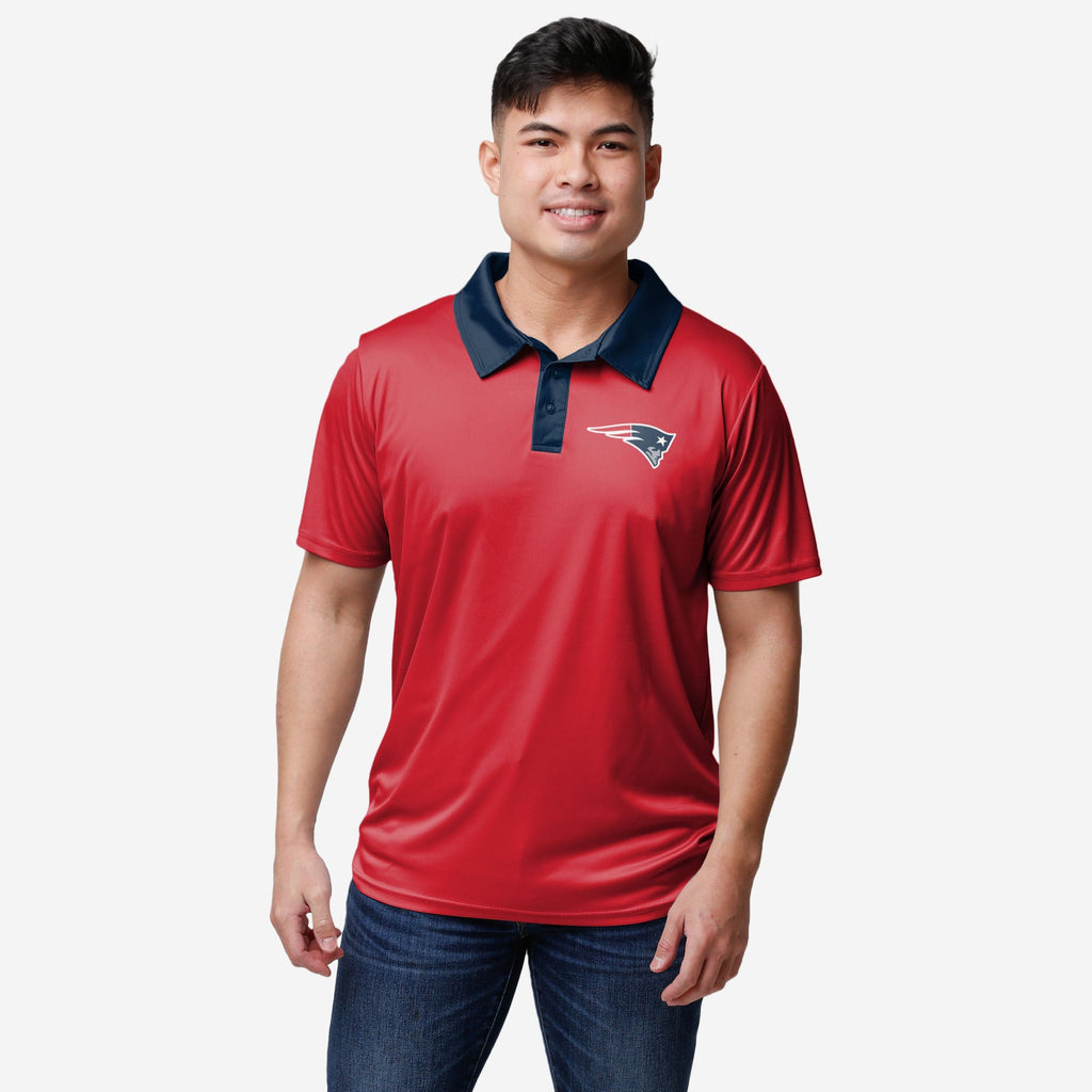 New England Patriots Nightcap Polyester Polo FOCO S - FOCO.com