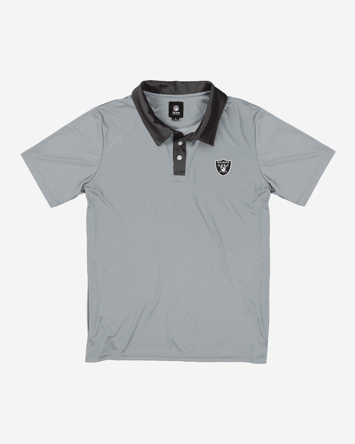 Las Vegas Raiders Nightcap Polyester Polo FOCO - FOCO.com