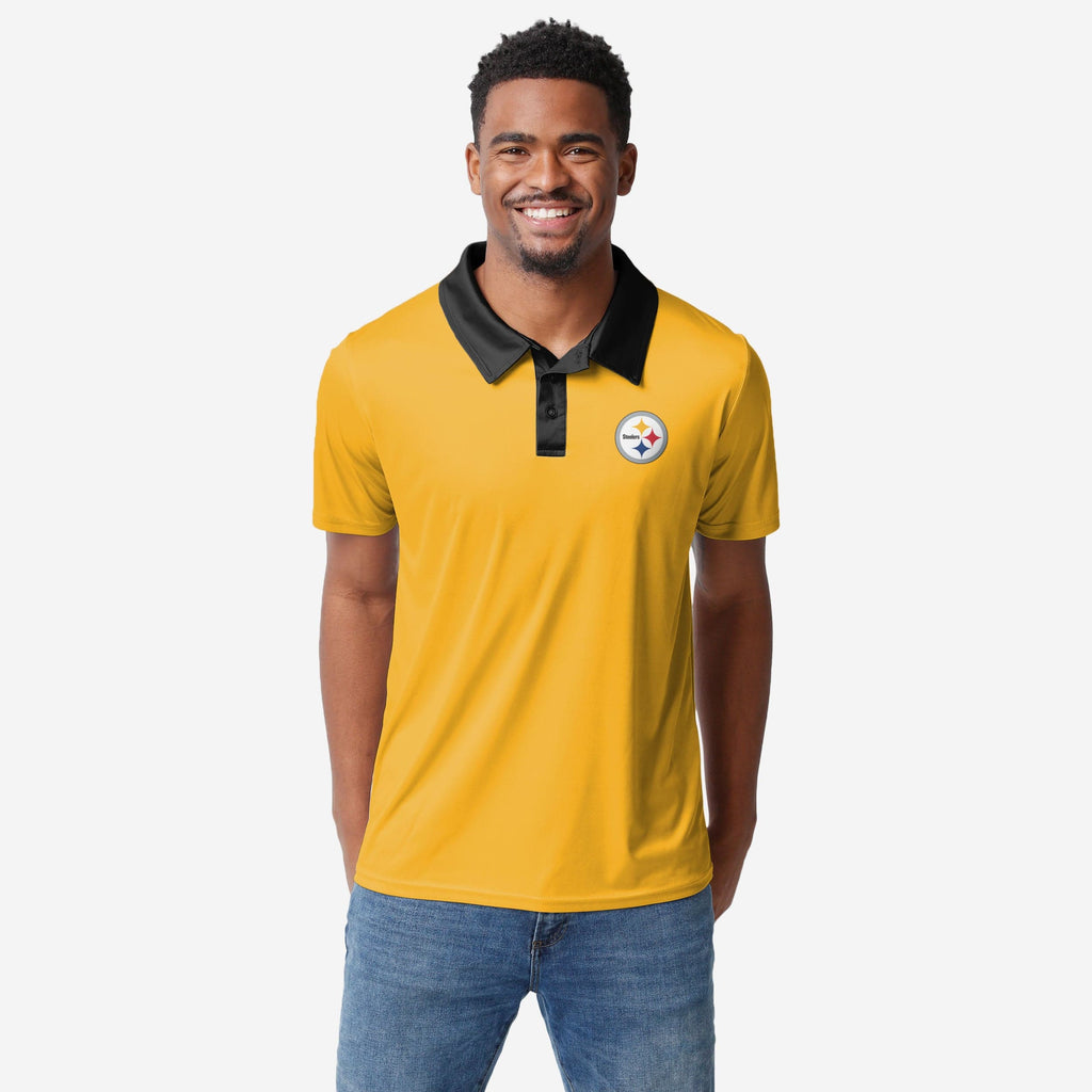 Pittsburgh Steelers Nightcap Polyester Polo FOCO S - FOCO.com