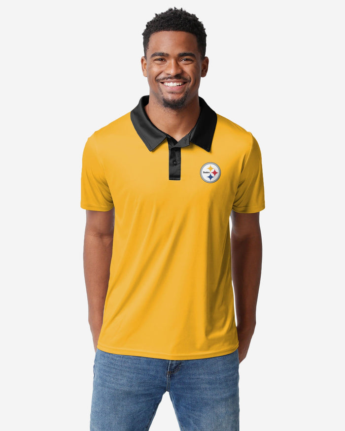 Pittsburgh Steelers Nightcap Polyester Polo FOCO S - FOCO.com