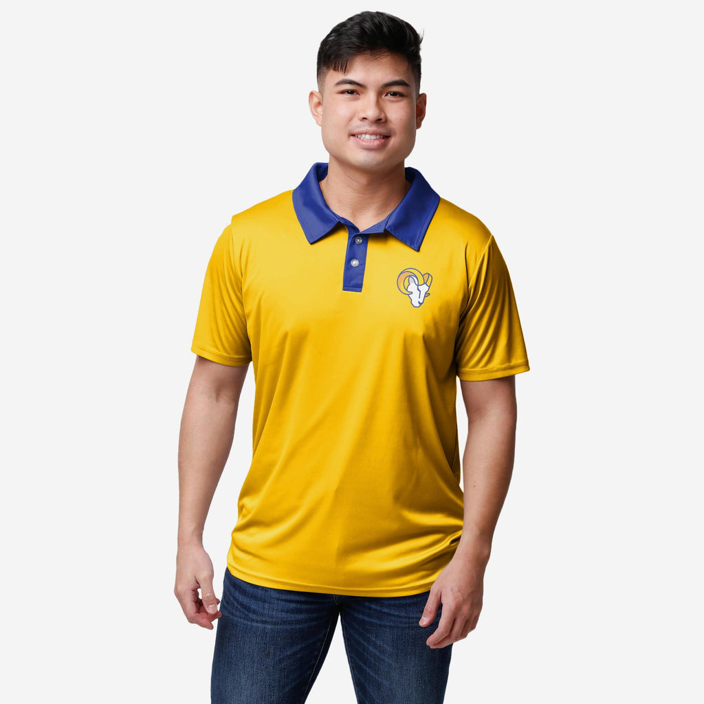 Los Angeles Rams Nightcap Polyester Polo FOCO S - FOCO.com