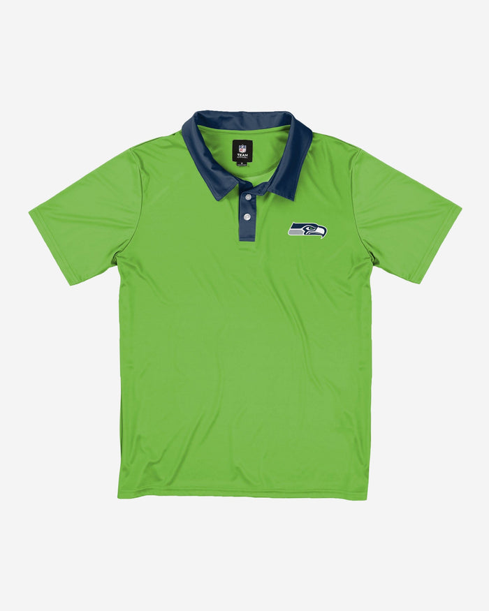 Seattle Seahawks Nightcap Polyester Polo FOCO - FOCO.com