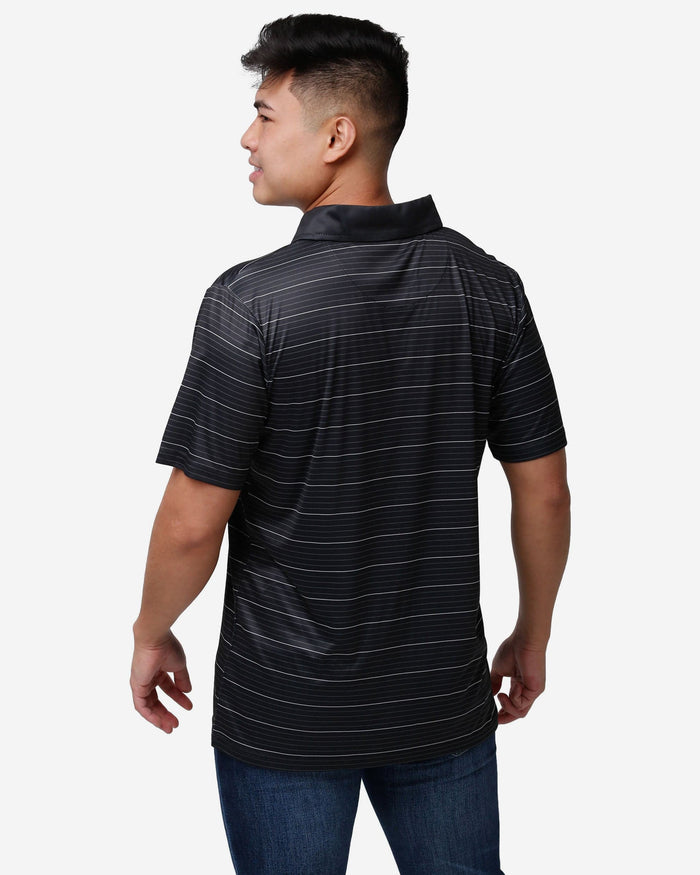 Las Vegas Raiders Striped Polyester Polo FOCO - FOCO.com