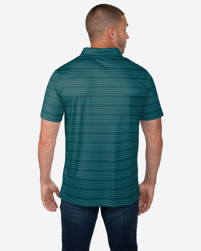 Philadelphia Eagles Striped Polyester Polo FOCO - FOCO.com