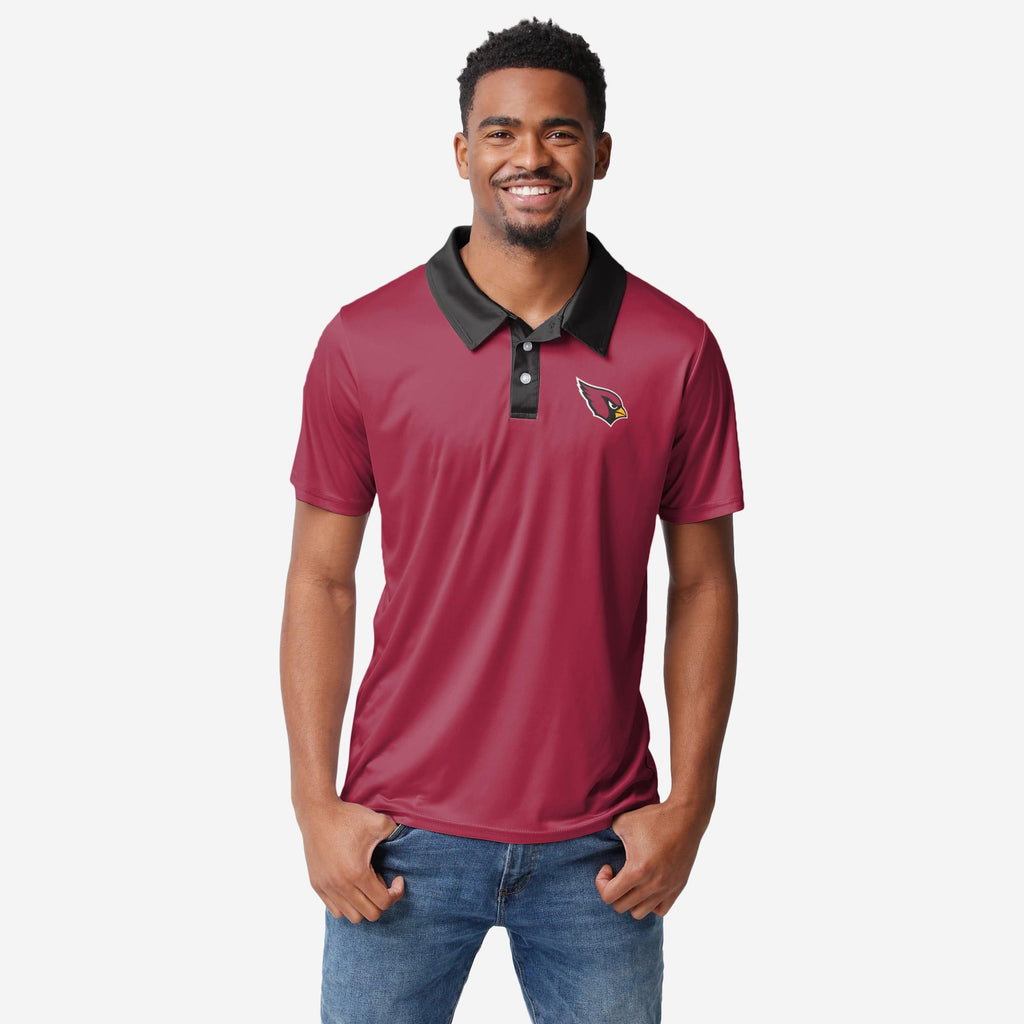 Arizona Cardinals Workday Warrior Polyester Polo FOCO S - FOCO.com