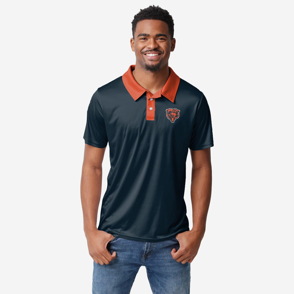 Chicago Bears Workday Warrior Polyester Polo FOCO S - FOCO.com