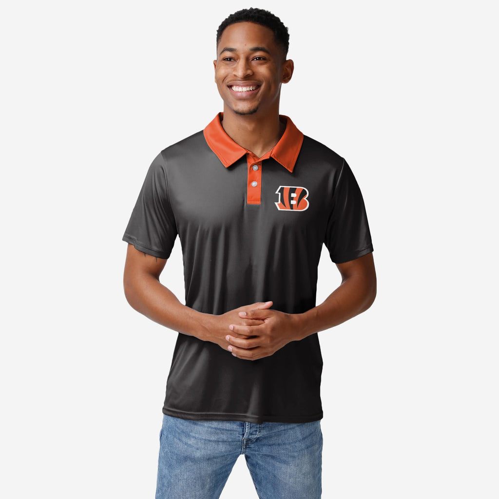 Cincinnati Bengals Workday Warrior Polyester Polo FOCO S - FOCO.com