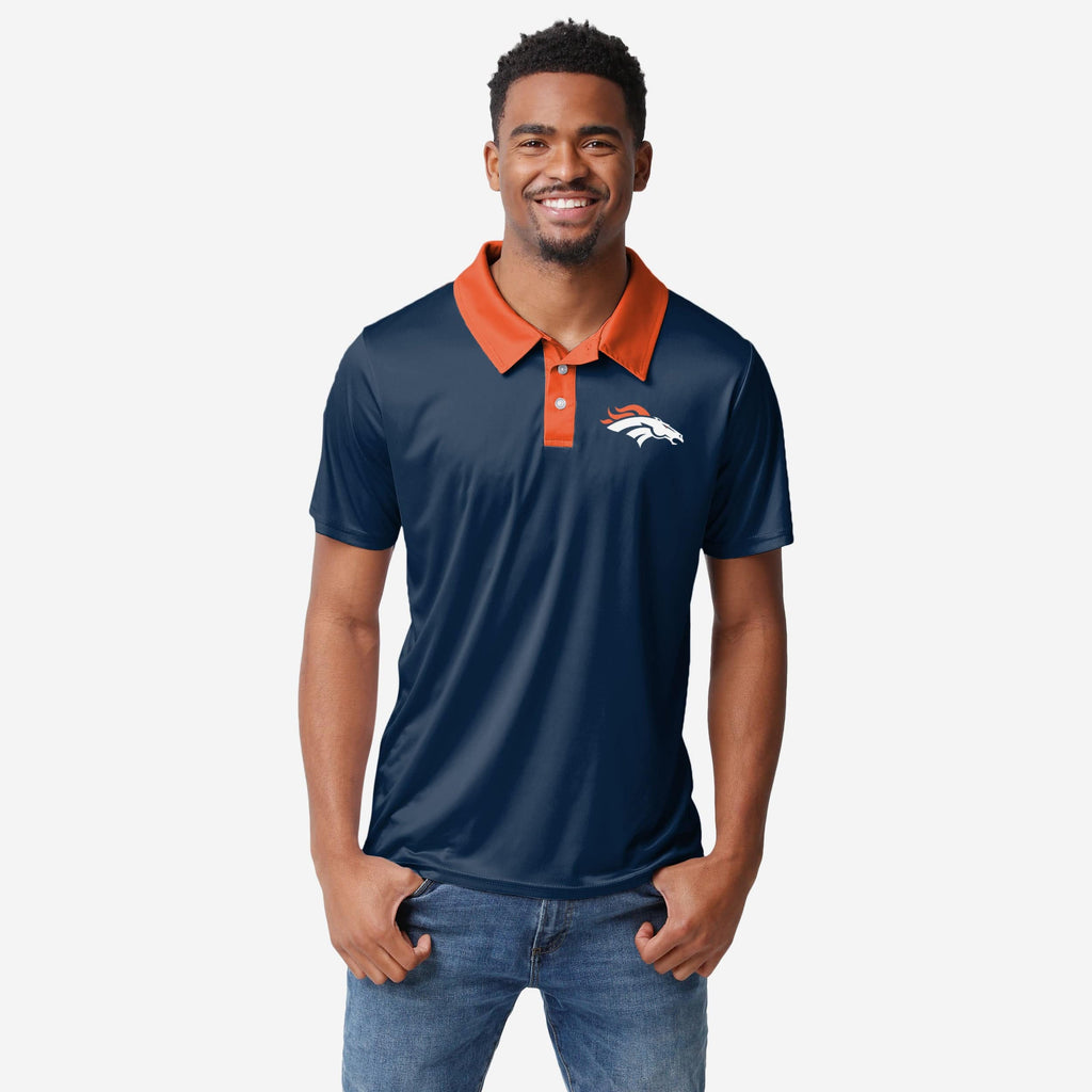 Denver Broncos Workday Warrior Polyester Polo FOCO S - FOCO.com