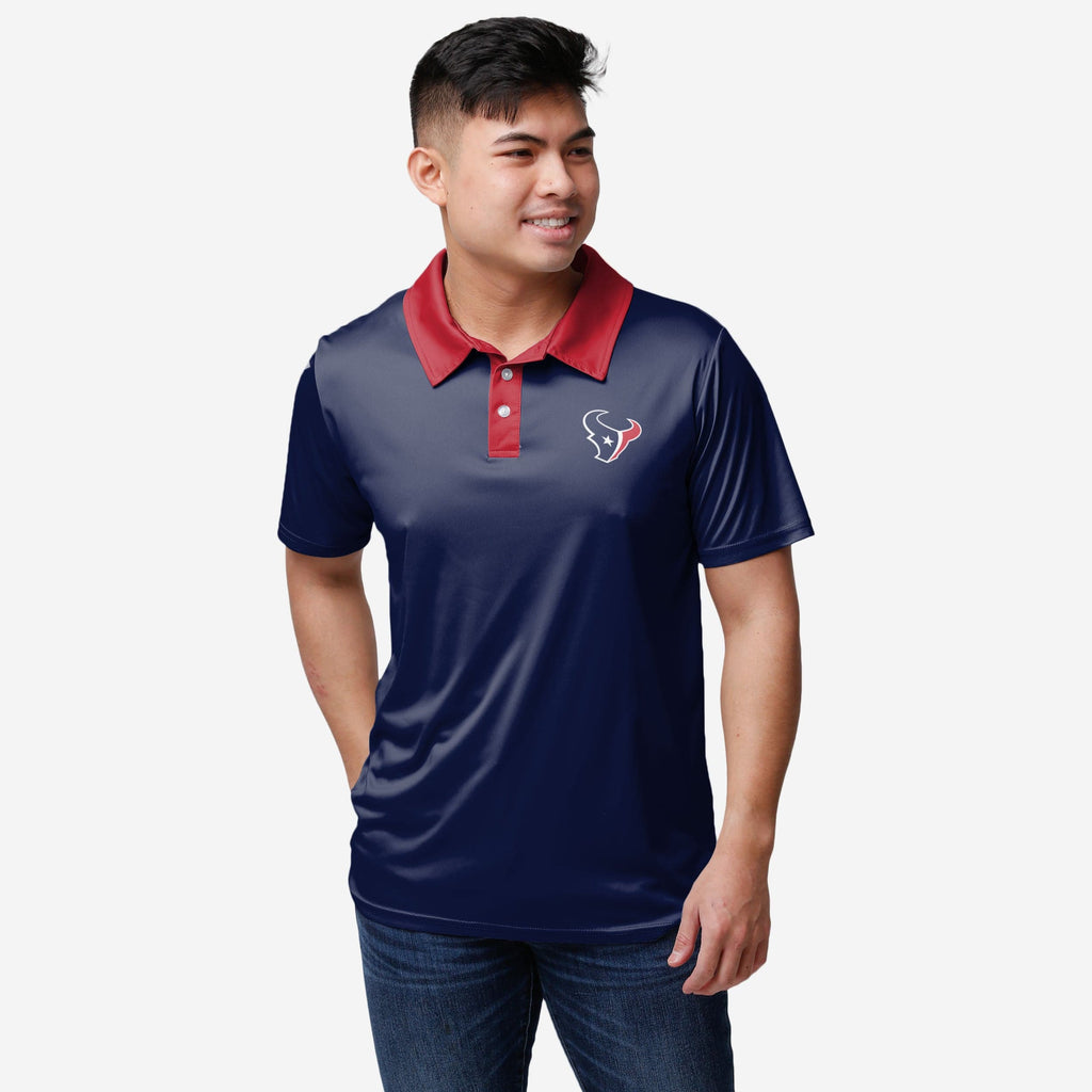 Houston Texans Workday Warrior Polyester Polo FOCO S - FOCO.com